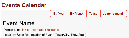 Image of the details of a calenday entry