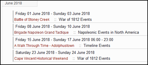 Sample of Main Listing